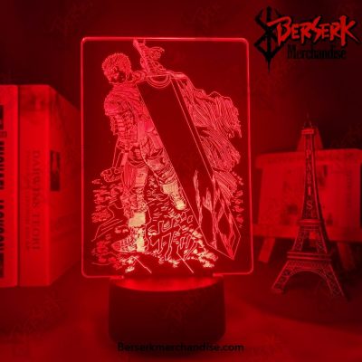 Acrylic Led Night Light Anime Berserk Guts