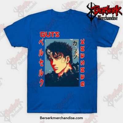 Berserk Anime Manga Character Guts T-Shirt Blue / S