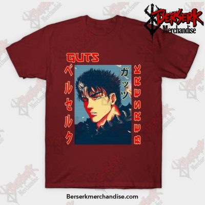 Berserk Anime Manga Character Guts T-Shirt Red / S
