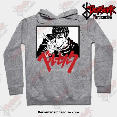 Guts Grasping Serpicos Sword Hoodie Gray / S