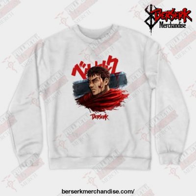 Anime Berserk Blood Crewneck Sweatshirt White / S