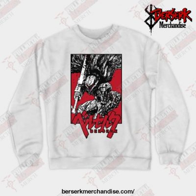 Anime Berserk Crewneck Sweatshirt White / S