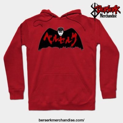 Black Swordsman Hoodie Red / S