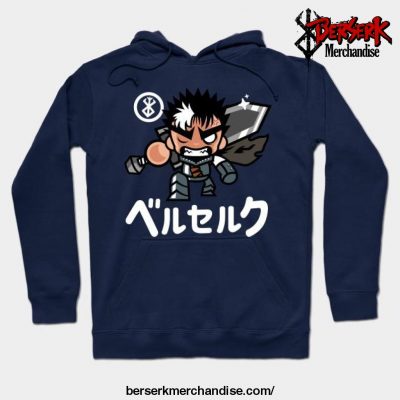 Chibi Guts Iv Hoodie Navy Blue / S