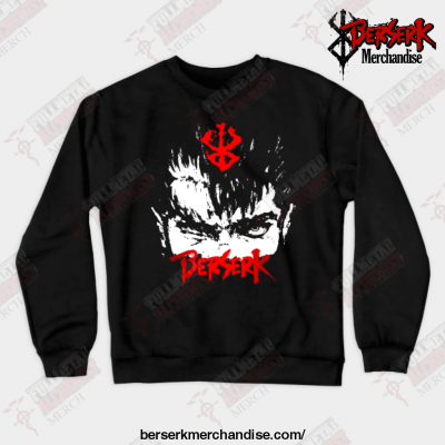 Guts From Berserk Crewneck Sweatshirt Black / S