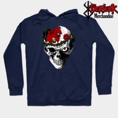Berserk Skull Hoodie Navy Blue / S