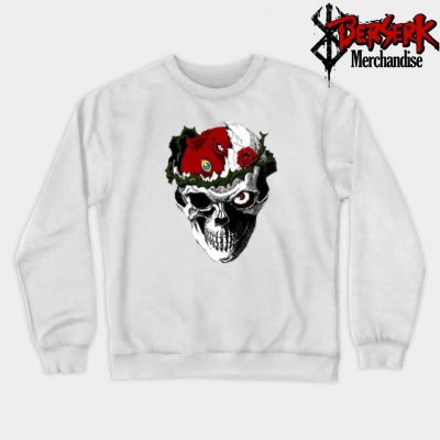 Berserk Skull Sweatshirt White / S