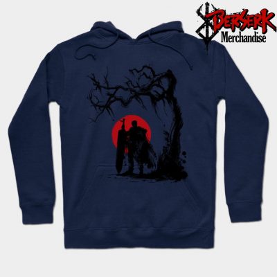 The Black Swordsman Under The Sun Hoodie Navy Blue / S
