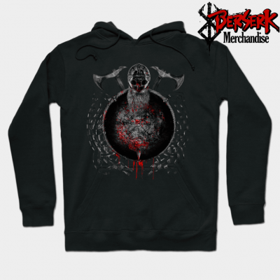 Viking Warrior Skull Berserker Hoodie Black / S