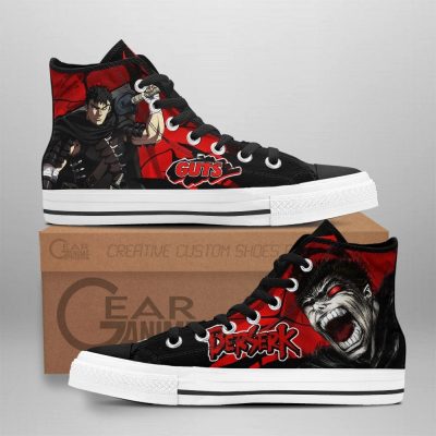 Berserk Guts High Top Shoes Custom Anime Sneakers