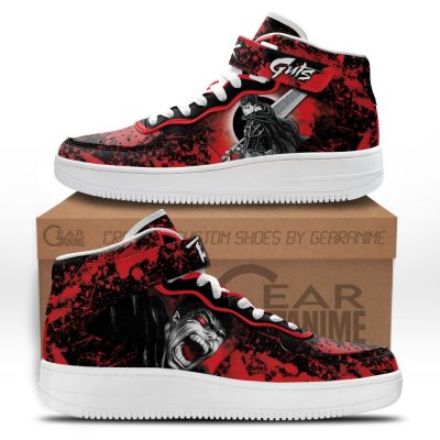 Guts Sneakers Air Mid Custom Berserk Anime Shoes Pefect Shoes For Fan