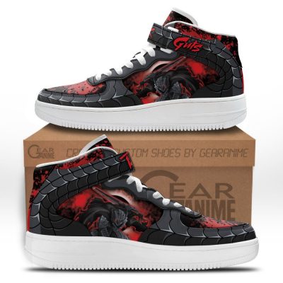 Guts The Berserker Armor Sneakers Air Mid Custom Berserk Anime Shoes