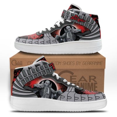The Skull Knight Sneakers Air Mid Custom Berserk Anime Shoes