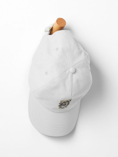 . Skull Wearing Viking Helmet With Quotes, Skull Wearing Viking Helmet, Born To Be Warrior Vikings Cap Official Cow Anime Merch